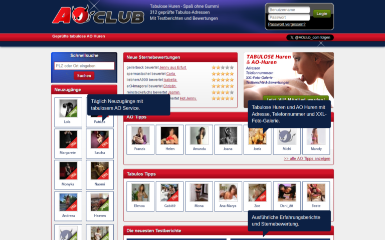 aoclub.com Bewertung Webseite Screenshot