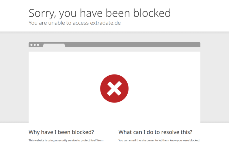 extradate.de Bewertung Webseite Screenshot