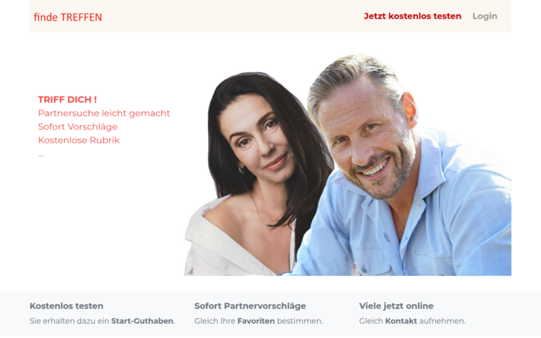 finde-treffen.com Bewertung Webseite Screenshot