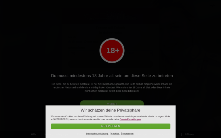 nurfetischkontakte.de Bewertung Webseite Screenshot